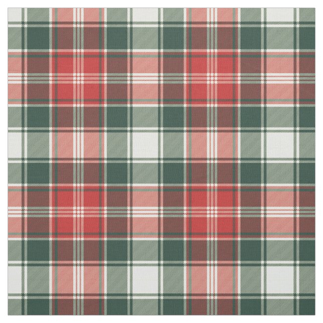 Tissu de vacances en plastique rouge et vert (Échantillon)