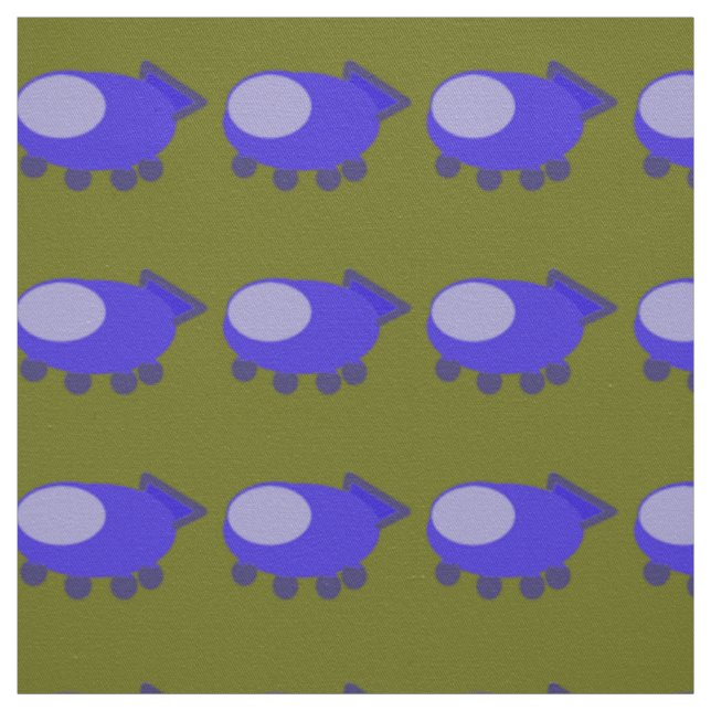 Tissu de vaisseau spatial bleu (Échantillon)