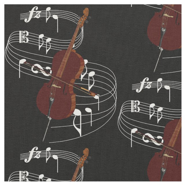 Tissu de violoncelle - obscurité (Fermer)