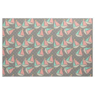 Tissu de voiliers à motifs