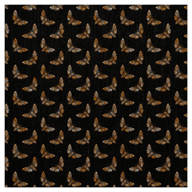 Tissu Death's Head Moth Pattern (Échantillon)