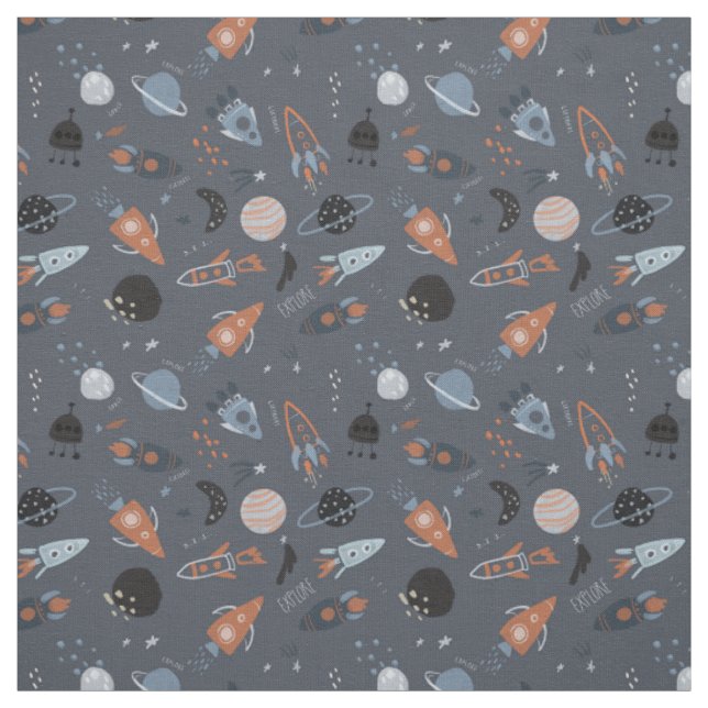 Tissu Décollage de l'espace cosmique univers espace  (Échantillon)