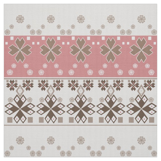 Tissu Décor beige rose, (Échantillon)