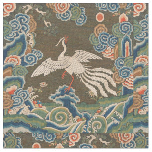 Tissu Décor d'antiquité chinois d'oiseaux