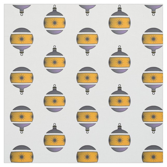 Tissu Décor de Noël des Arbres Saisonniers (Échantillon)