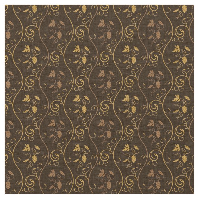 Tissu Décor de raisins (Fermer)
