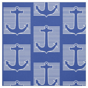 Tissu Découpe bleue/blanche d'Ancre + vos idées