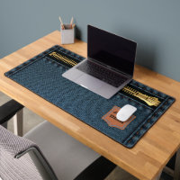 Tissu Denim Bleu Avec Zip Et Étiquette Jean Fabric
