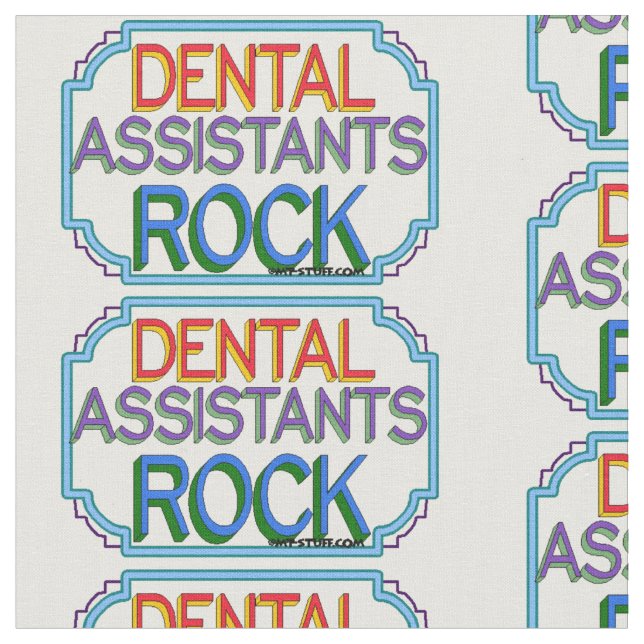 Tissu Dental Assistants Rock (Fermer)