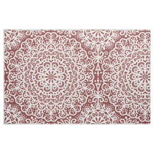 Tissu Dentelle blanche mandala bohème sur ton bijou bour
