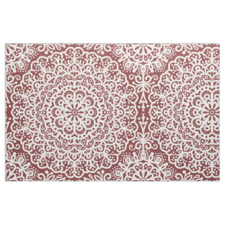 Tissu Dentelle blanche mandala bohème sur ton bijou bour