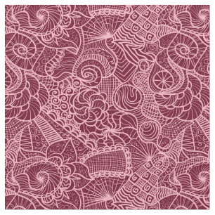 Tissu Dentelle florale rose