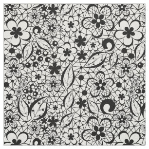 Tissu Dentelle noire