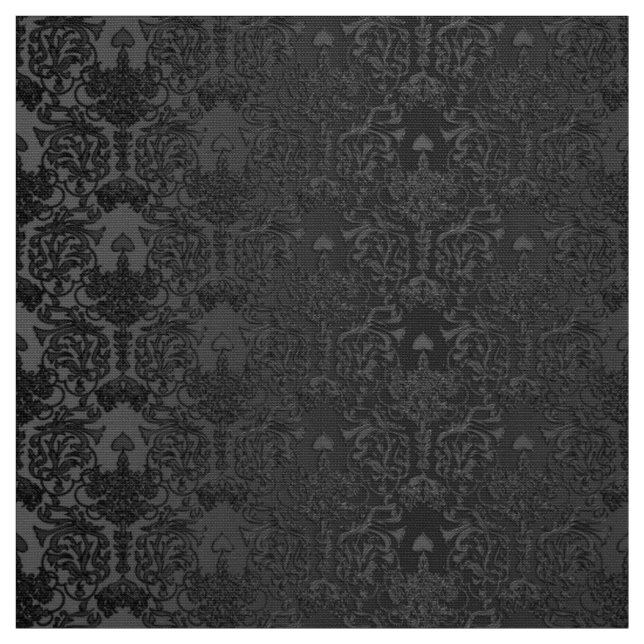 Tissu Dentelle noire élégante de damassé (Échantillon)