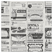 déplaisant journal halloween blanc antique