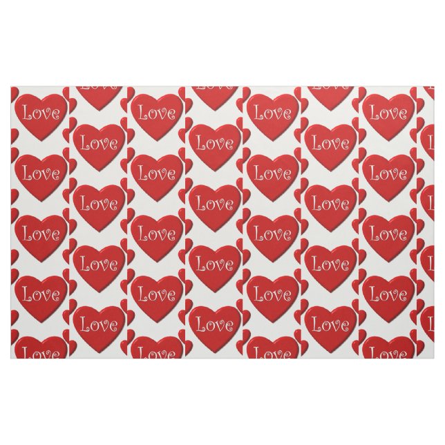Tissu des Coeurs rouges (Fat Quarter)