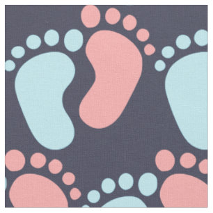 Tissu Des empreintes de pas mignons pour enfants