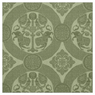 Tissu des lions et des oiseaux byzantins