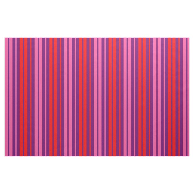 Tissu Design à rayures verticales rose violet rouge   (Fat Quarter)