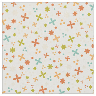 Tissu Design abstrait coloré avec fleurs