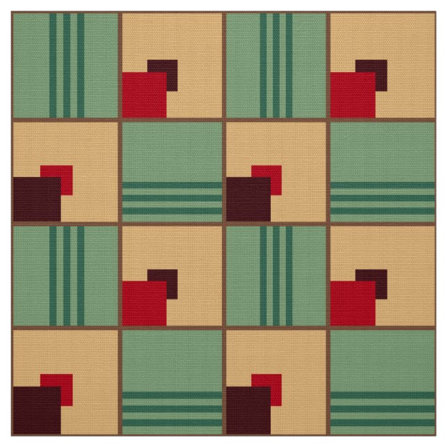 Tissu Design Art déco des années 1930 (Échantillon)