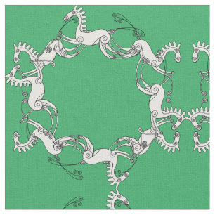 Tissu Design de noeud de chevaux irlandais