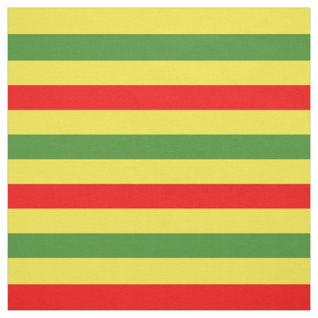 Tissu Design de rayures rouges jaunes vertes (Échantillon)