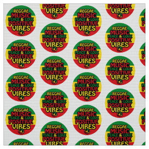 Tissu Design de reggae avec des citations positives et d