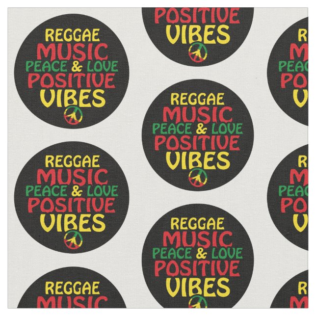 Tissu Design de reggae avec des citations positives et d (Fermer)
