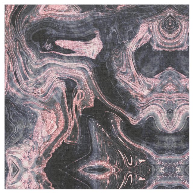 Tissu Design élégant rose or abstrait marbrée (Fermer)