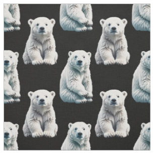 Tissu Design Motif animal de l'ours polaire