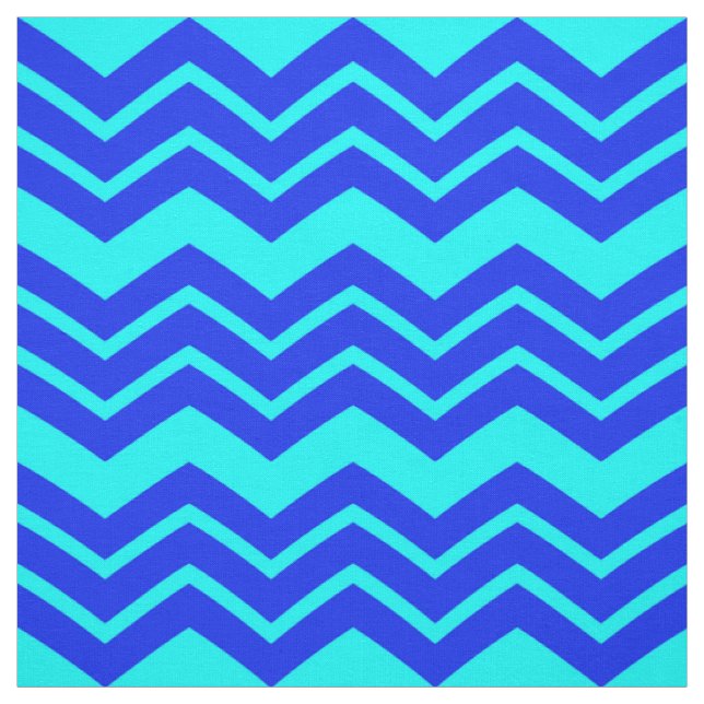 Tissu Design Motif Blue Zig Zag Chevron (Échantillon)