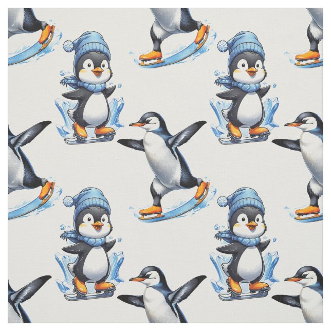 Tissu Design Motif de pingouins (Échantillon)