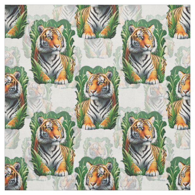 Tissu Design Motif de tigre (Échantillon)