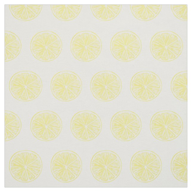 Tissu Design motif de tranches de citron (Échantillon)