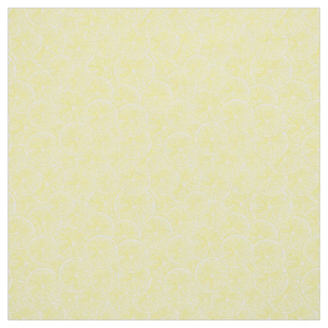 Tissu Design motif de tranches de citron (Échantillon)