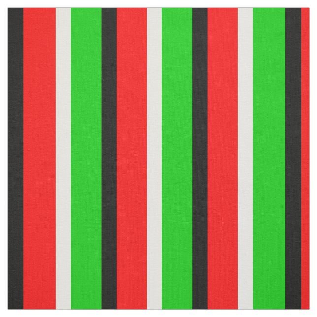 Tissu Design Motif Red Green Stripes (Échantillon)