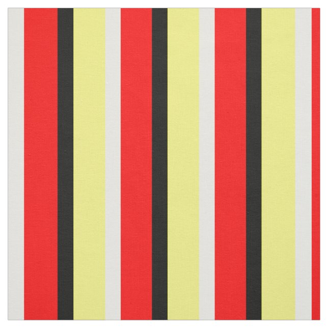 Tissu Design Motif Red Yellow Stripes (Échantillon)