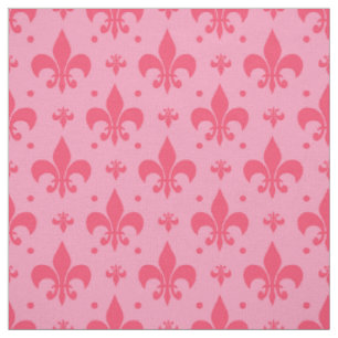 Tissu Design Motif rose Fleur de lis