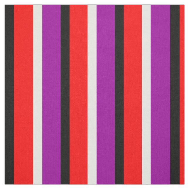Tissu Design Motif rouge violet rayures (Échantillon)