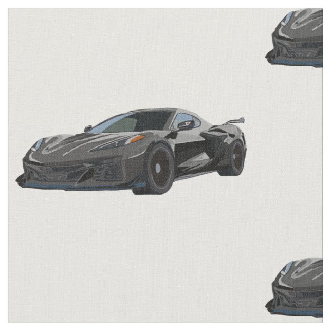 Tissu d'esquisse à main de corvette C8 gris foncé (Fermer)