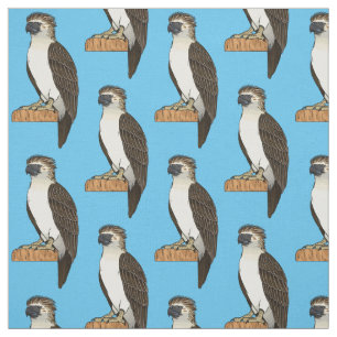 Tissu dessin animé d'aigle des Philippines