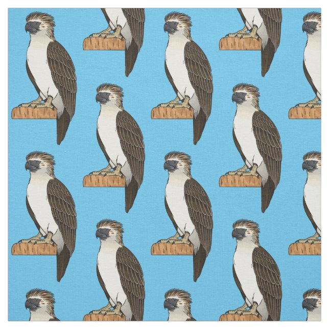 Tissu dessin animé d'aigle des Philippines (Échantillon)