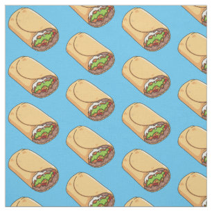 Tissu dessin animé de Burrito
