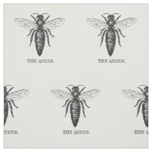 Tissu Dessin classique de l'illustration de Queen Bee