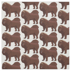Tissu dessin de Chien Tibétain Mastiff