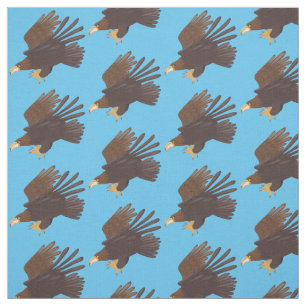 Tissu dessin humoristique d'aigle royal