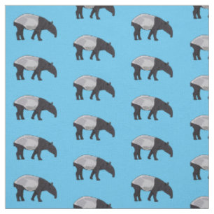 Tissu Dessin sur Tapir