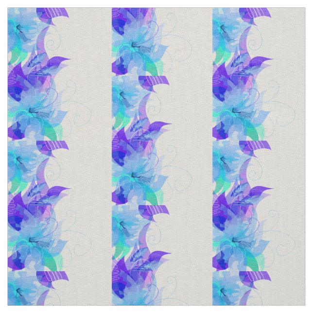 TISSU DESSINS DE FEUILLES (Échantillon)