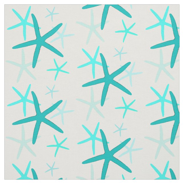 Tissu d'étoiles de mer de turquoise (Échantillon)
